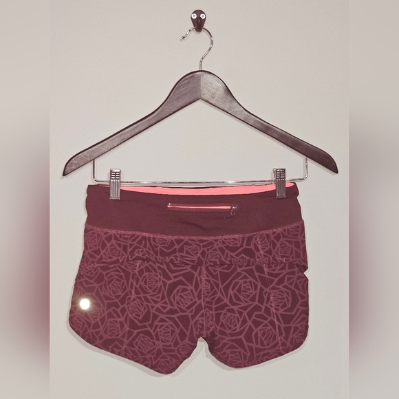 Lululemon Athletica Women’s Running Shorts White Stretch Zip Pocket Size 2 - Picture 4 of 6